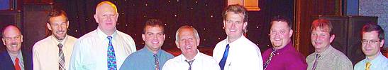 From left to right: Steve Gerber, manager SI Program, Most Improved System Integrator for the Western Cape in 2003: Software Services; Willie Cameron, Most Improved System Integrator for the ZE Region in 2003: Indigo System Integrators; Neil Wicks, Most Improved System Integrator for the Eastern Cape in 2003: Design Automation; Morne van Schalkwyk, Loyalty to the Telemecanique Brand: Telecontrols; Frikkie Kotze, Loyalty to the Telemecanique Brand: Autocon Systems; Andre Swanepoel, Most Improved System Integrator for KwaZulu-Natal in 2003: Convenient Software Solutions; Pieter Venter, Most Improved System Integrator for Central RSA in 2003: Vital Systems; Marek Celecky, Hubert Gourlet International manager, SI Channel (Schneider Electric France)